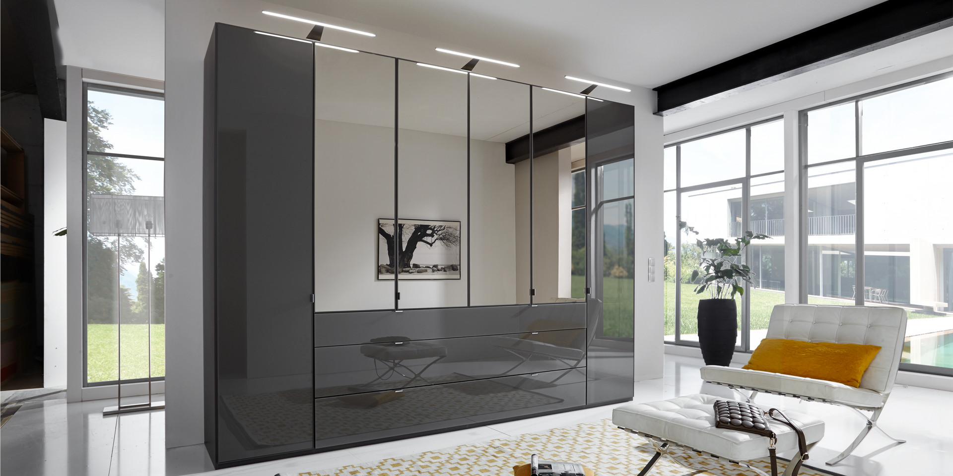 Schlafzimmer modern Schranksystem Havanna Glas Havanna Spiegel Schlafzimmer modern Schranksystem Havanna Glas Havanna Spiegel