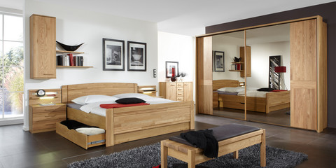 Schlafzimmer klassisch Münster Eiche teilmassiv parsol bronze Spiegel Schlafzimmer klassisch Münster Eiche teilmassiv parsol bronze Spiegel